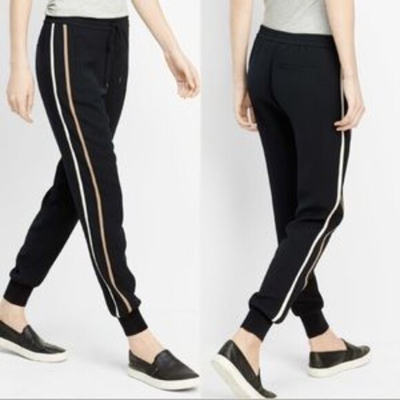 VINCE • Black Double Stripe Jogger Size XS NEW! - Picture 1 of 8